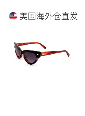 自营Dsquared2女式53毫米黑色太阳镜-黑色 美国奥莱直发