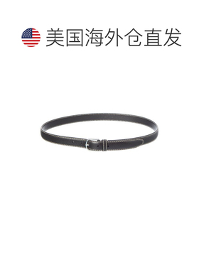 自营toteme图腾皮革腰带-黑色 美国奥莱直发皮带