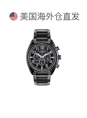 自营Citizen Men's Classic 43mm Solar Powered Quartz Eco-Driv