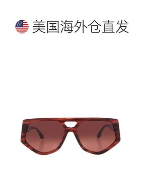 自营Victoria Beckham Brown Pilot Ladies Sunglasses VB681S 61