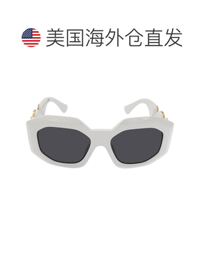 自营Versace Dark Gray Irregular Ladies Sunglasses VE4424U 31