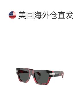 自营 Versace男士VE4464 52mm太阳镜-红色 美国奥莱直发范思哲