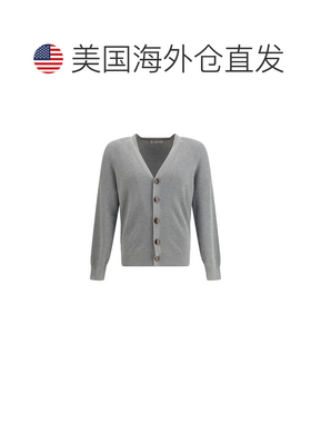 自营Brunello Cucinelli Cotton Men's Cardigan - gray 美国奥莱