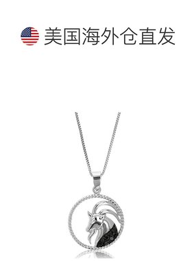 自营 vir jewels选择你的生肖月份！纯银十二生肖吊坠 1/8 克拉黑