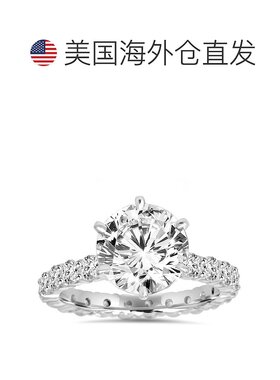 自营 pompeii35.50 克拉钻石永恒订婚戒指 14K 白金 - 14k 白金