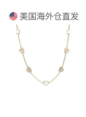 美国直邮effy 男士 项链珍珠蝴蝶贝母宝石纯银珠宝母贝吊坠镀金