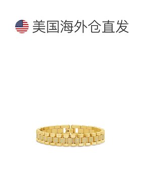 自营 sterling foreverCZ Accent 表带手链 - 金色 美国奥莱直发