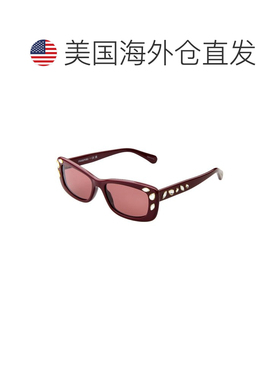 自营swarovski施华洛世奇女士SK600854-X 54mm太阳镜-红色 美国奥