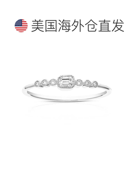 自营vir jewels1/6 cttw Emerald Lab Grown Diamond Engagement