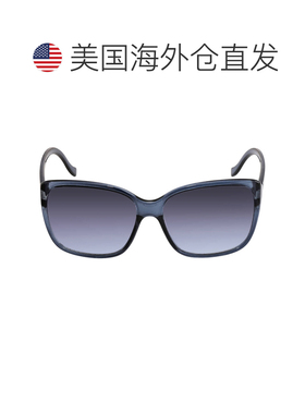 自营Calvin Klein Blue Gradient Oversized Ladies Sunglasses C