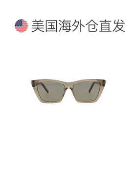 自营saint laurentCat Eye-Frame回收醋酸纤维太阳眼镜-棕色灰色