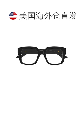 自营bottega venetaBv1409o大方形镜框眼镜-黑色 美国奥莱直发