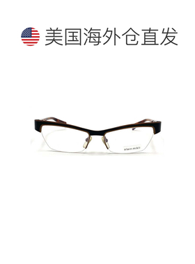 自营alain mikliTortoiseshell AL1054醋酸半无框眼镜-红色 美国
