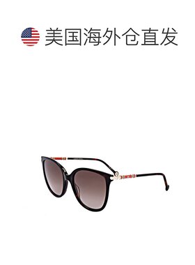 自营Carolina Herrera Women's Havana 55mm Sunglasses - havana