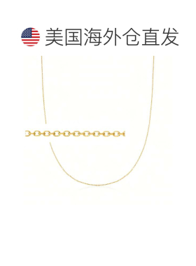 自营Ross-Simons 0.8 毫米 14 节黄金缆绳链项链 - 20 英寸 美国