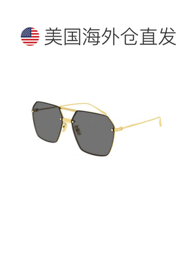 自营bottega venetaBV1045S 001金色/灰色-金色 美国奥莱直发