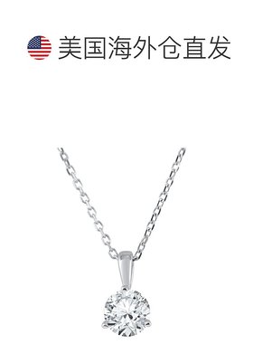 自营pompeii33/8 克拉实验室培育单石钻石吊坠有 14K 和铂金可供