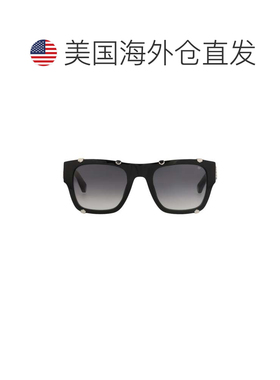 自营philipp pleinSquare-Frame Acetate Sunglasses - black bla