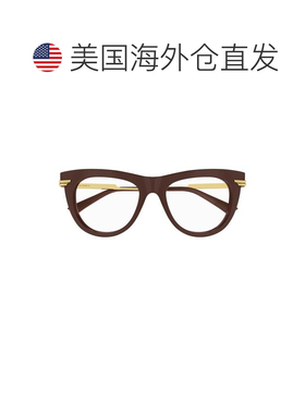 自营bottega venetaBv1297o Bold猫眼镜框眼镜-白色 美国奥莱直发