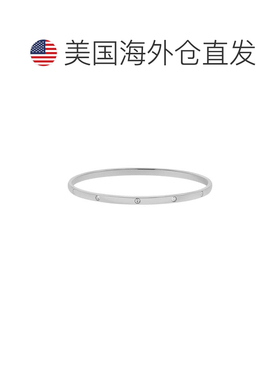 自营adorniaTarnish Resistant Silver Plated Bangle Stacker -
