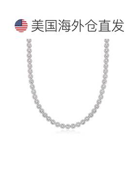 自营ross-simonsRoss Simons CZ Halo网球项链纯银-18英寸 美国奥