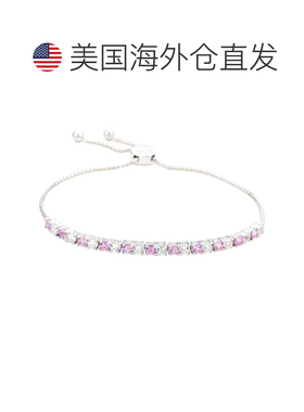 自营Suzy Levian Sterling Silver Pink Sapphire and Diamond Ac