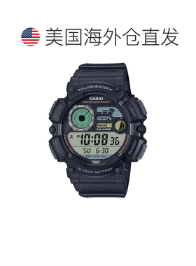 自营Casio Men's Digital Watch with Black Band- WS-1500H-1AV