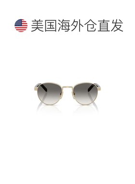 自营prada0pr B52s Round Frame Sunglasses - grey 美国奥莱直发