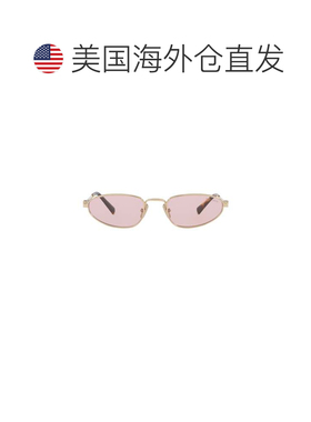 自营miu miu0mu A52s Narrow Oval Frame Sunglasses - purple 美