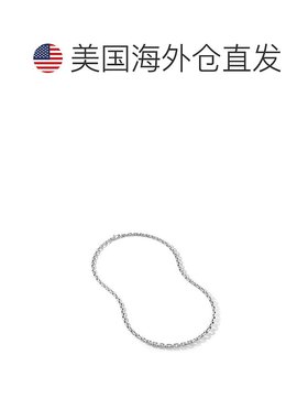 美国直邮david yurman 通用 项链银项链钻石设计纯银戒指珠宝银色