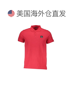 自营Cavalli Class Cotton Mens Polo Men's Shirt - red 美国奥