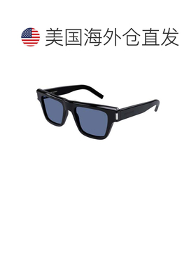 自营saint laurent蓝色Sl 469超大方形太阳眼镜-蓝色 美国奥莱直