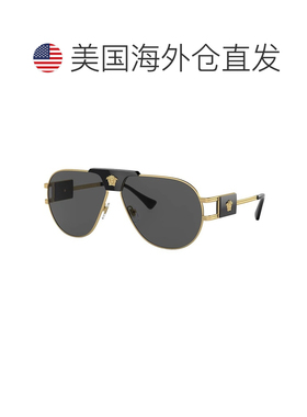 自营Versace  VE 2252 100287 63mm Unisex Aviator Sunglasses -