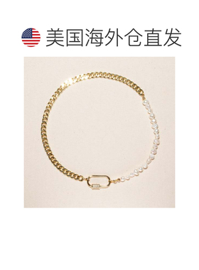 自营joey babyVanessa 珍珠古巴链项链 - 金色 美国奥莱直发