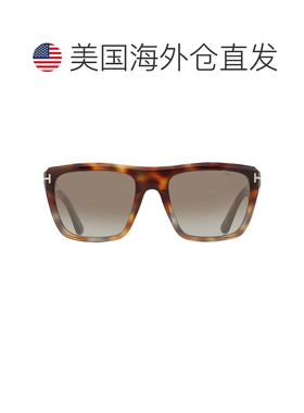 自营Tom Ford Alberto Brown Mirror Square Men's Sunglasses FT