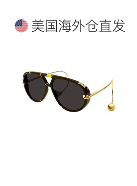 自营bottega venetaBV1273S 005哈瓦那金色/灰色-哈瓦那/金色 美