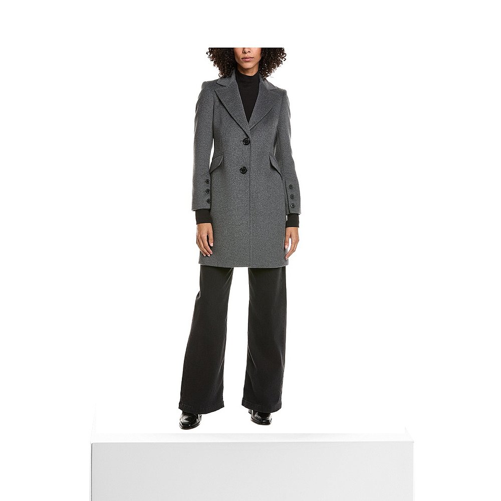 自营Sam Edelman Walker Wool-Blend Coat - grey 美国奥莱直发 - 图3