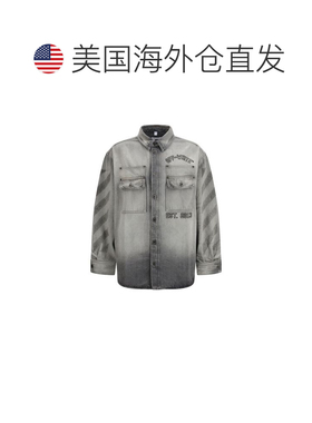 自营off-whiteOff- blue Men's Shirt - gray 美国奥莱直发