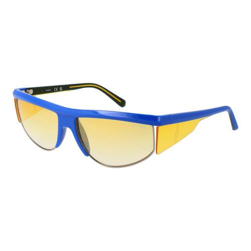 自营Guess Plastic Men's Sunglasses - blue 美国奥莱直发太阳镜 - 图0