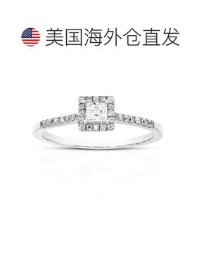 自营vir jewels1/3 cttw Princess Lab Grown Diamond Engagement