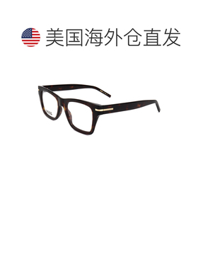 自营Hugo Boss Men's 49 mm Brown Opticals - havana 美国奥莱直