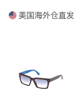 自营Guess Resin Men's Sunglasses - brown 美国奥莱直发太阳镜