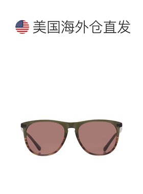 自营Calvin Klein Green Oval Men's Sunglasses CK24508S 303 55