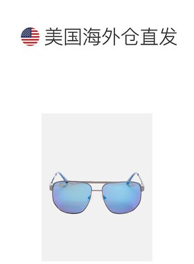 自营 guess飞行员金属太阳镜-蓝色 美国奥莱直发