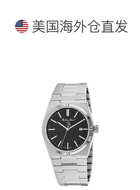 自营Mathey Tissot Men's Zoltan Black Dial Watch - black 美国