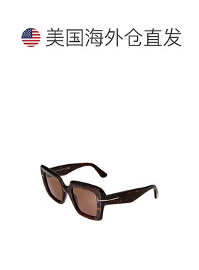 自营Tom Ford女式Esme 50mm太阳镜-棕色 美国奥莱直发汤姆福特