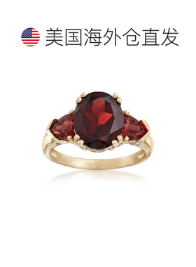 自营 14kt 黄金 Ross-Simons 石榴石戒指 - 红色 美国奥莱直发