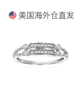 自营vir jewels1/5 克拉 18 颗宝石圆形切割实验室培育钻石订婚戒
