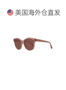 自营Max Mara Plastic Women's Sunglasses - brown 美国奥莱直发