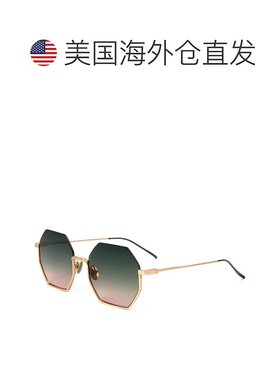 自营 scotch & sodaScotch&Soda女式51毫米绿色太阳镜-金色 美国